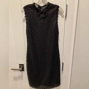 Moschino cheap & chic black lace open back dress size 8